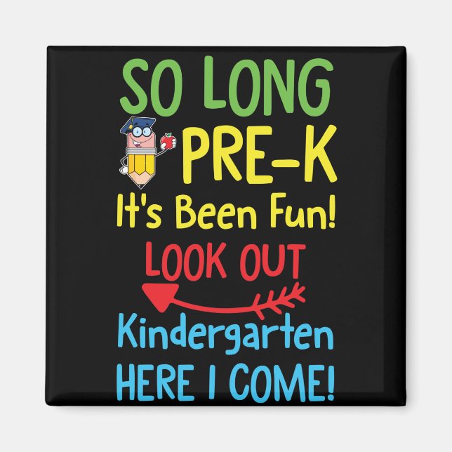 Så länge PRE K det är Studenten Magnet (Framsidan)