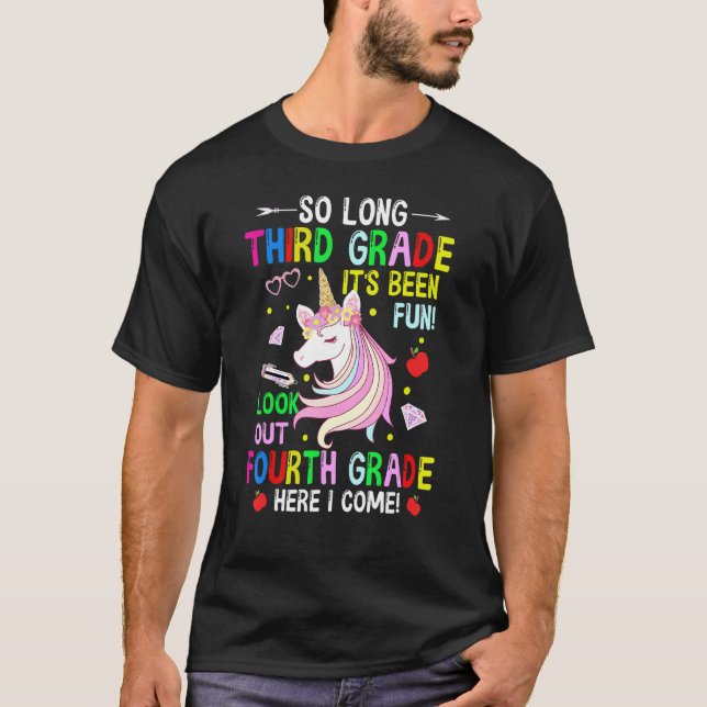 Så länge tredje Klass fjärde Klassen här i Kom Uni T Shirt (Framsida)