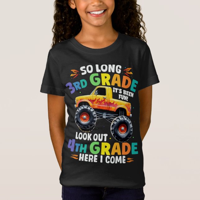 Så länge tredje Klass-monstret Lastbil T Shirt (Framsida)