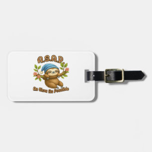 Så långsamt som möjligt - Cute Sloth ASAP Classic Bagagebricka
