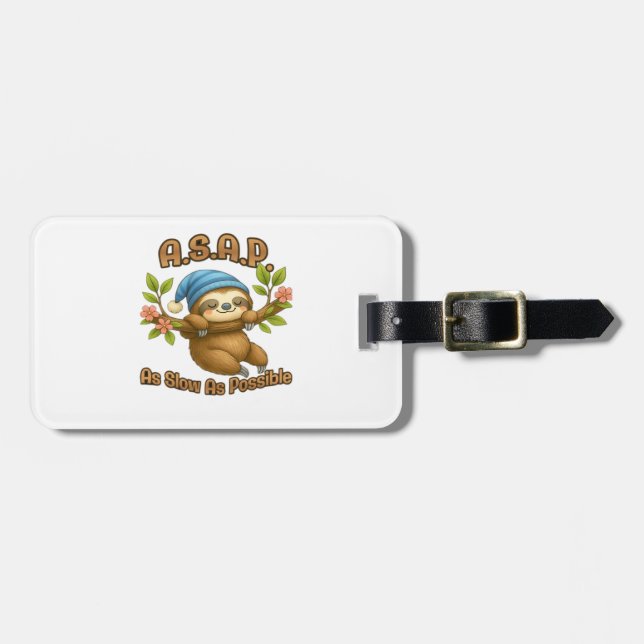 Så långsamt som möjligt - Cute Sloth ASAP Classic  Bagagebricka (Horisontell Framsida)