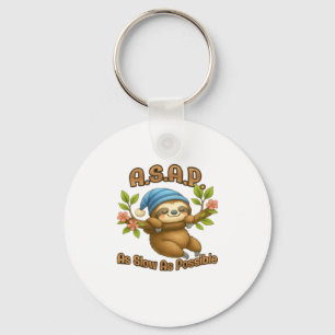 Så långsamt som möjligt - Cute Sloth ASAP Classic  Nyckelring