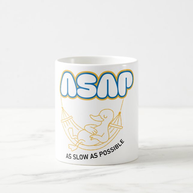 Så långsamt som möjligt kaffemugg (Center)