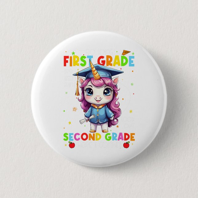 Så långt 1:a Klass Studenten förra skoldagen Knapp (Framsida)