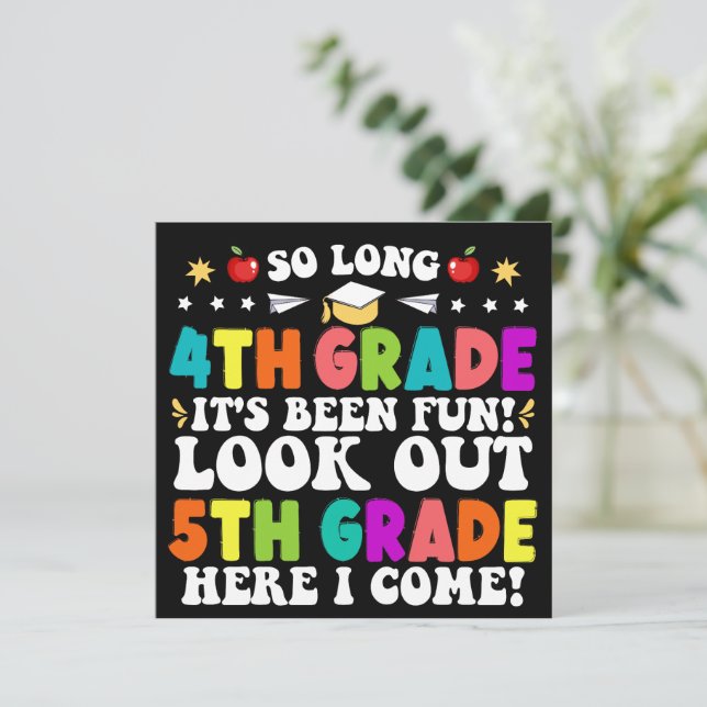 Så långt 4:e Klass, titta på 5:e Klass Studenten Meddelande (Stående Fram)