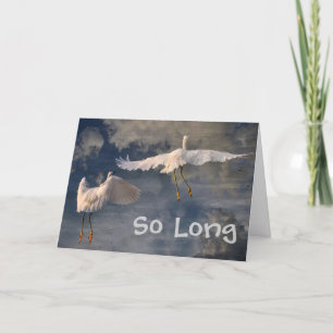 Så långt Farewell-kort Kort