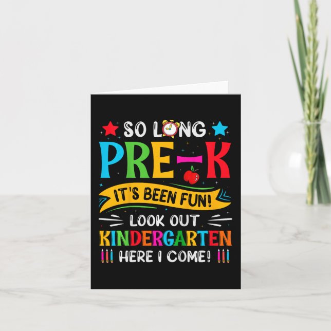 Så långt före K Kindergarten här i Student förra d Kort (Framsida)