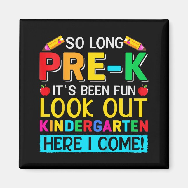 Så långt före K Kindergarten här i Student förra d Magnet (Framsidan)