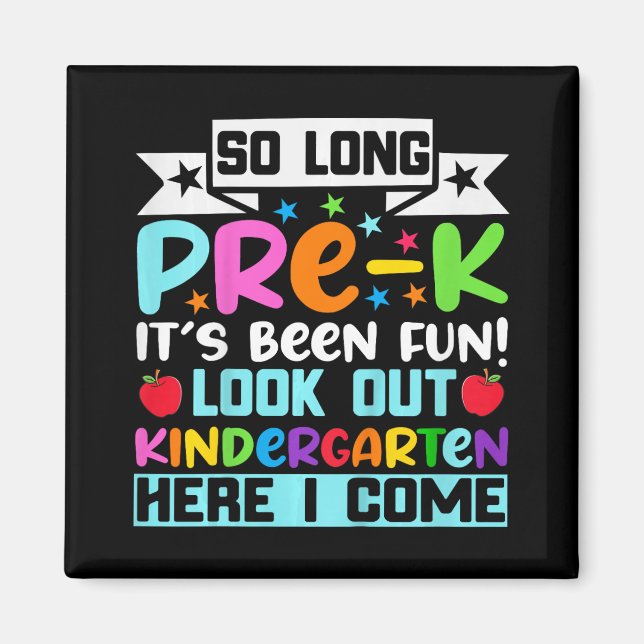 Så långt före K Kindergarten här i Student förra d Magnet (Framsidan)