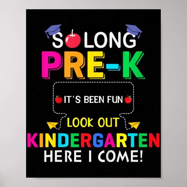 Så långt före K Kindergarten här i Student förra d Poster (Framsidan)