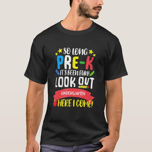 Så långt före K Kindergarten här i Student förra d T Shirt (Framsida)