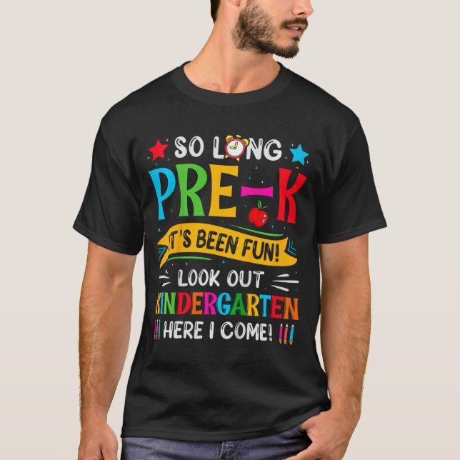 Så långt före K Kindergarten här i Student förra d T Shirt (Framsida)