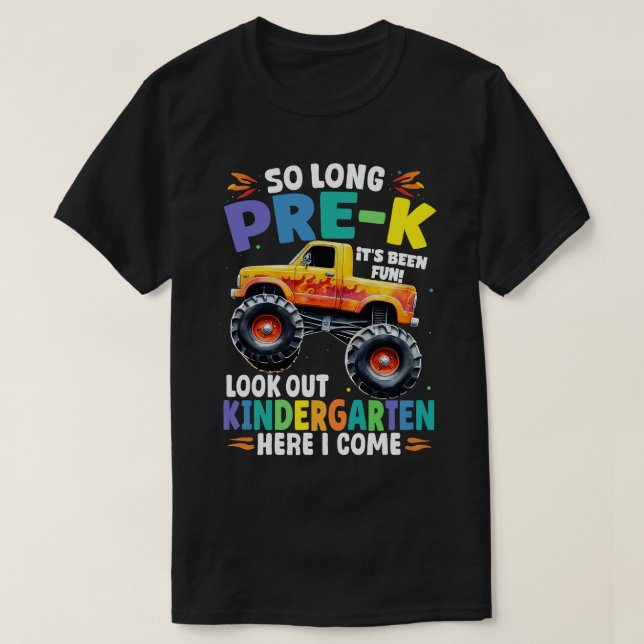 Så långt före K Studenten Monster Lastbil T Shirt (Design framsida)