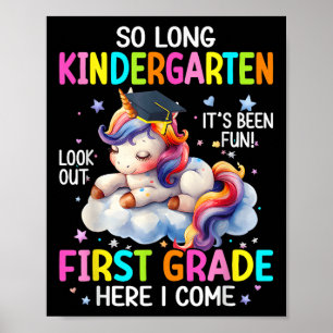 Så Långt Förskoleavslutning Cl 2025 Enhörning Ki Poster