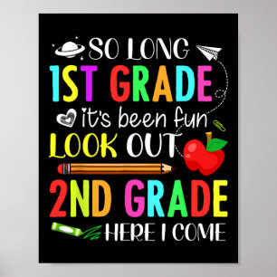 Så långt första Klass andra Klassen här i Kom 1 Poster