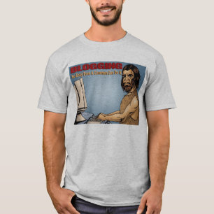 Så lätt Blogging även en grottman Ca gör det T-shirt