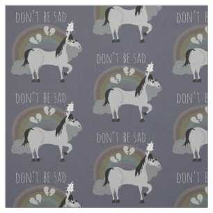 Så Ledsen Emo Unicorn Tyg