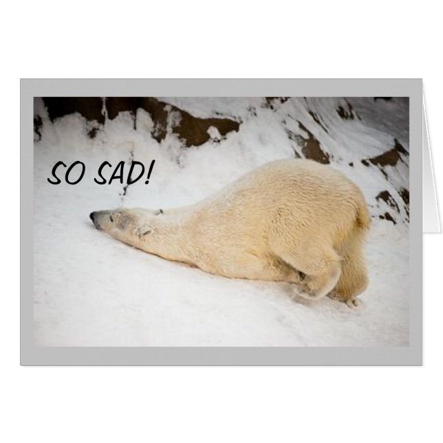 ***SÅ LEDSEN**** KAN INTE SÄGA GRATTIS PÅ FÖDELSED HÄLSNINGSKORT (Framsidan Horizontal)