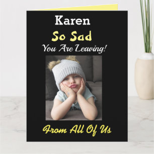 Så ledsen! Stor pension från rolig grupp tjej Kort