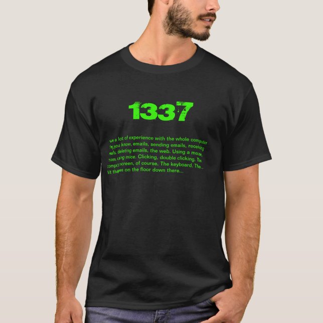 så leet tee shirt (Framsida)