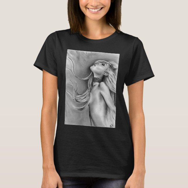 Så levande moderns monster blonda kvinna originalk tee (Framsida)