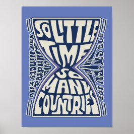 Så lite tid, så många Land - Psychedelic Poster