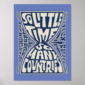 Så lite tid, så många Land - Psychedelic Poster