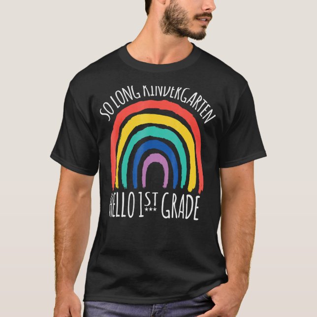 Så Long Kindergarten Hej Summer Teacher Student T Shirt (Framsida)