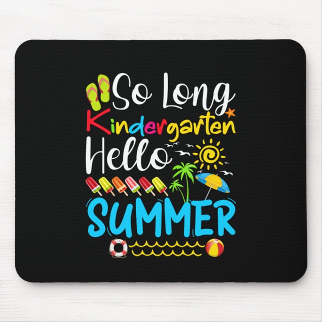 Så Long Kindergarten Klass Hej Sommar Musmatta (Framsidan)