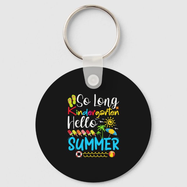 Så Long Kindergarten Klass Hej Sommar Nyckelring (Framsida)
