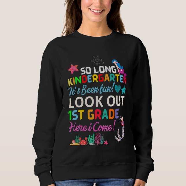 Så Long Kindergarten Kolla här ute i Kom Sjöjungfr T Shirt (Framsida)