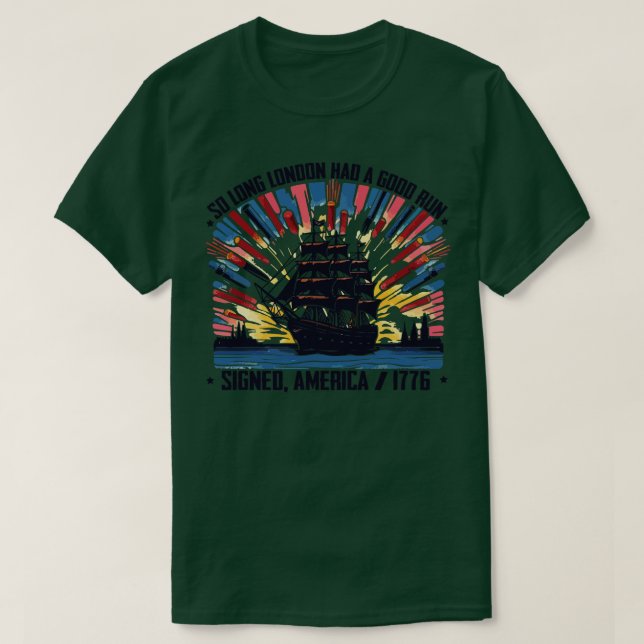 Så Long London hade Bra Springa T Shirt (Design framsida)