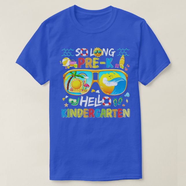 Så Long Prek Hej Kindergarten Prek Studenten Sc T Shirt (Design framsida)