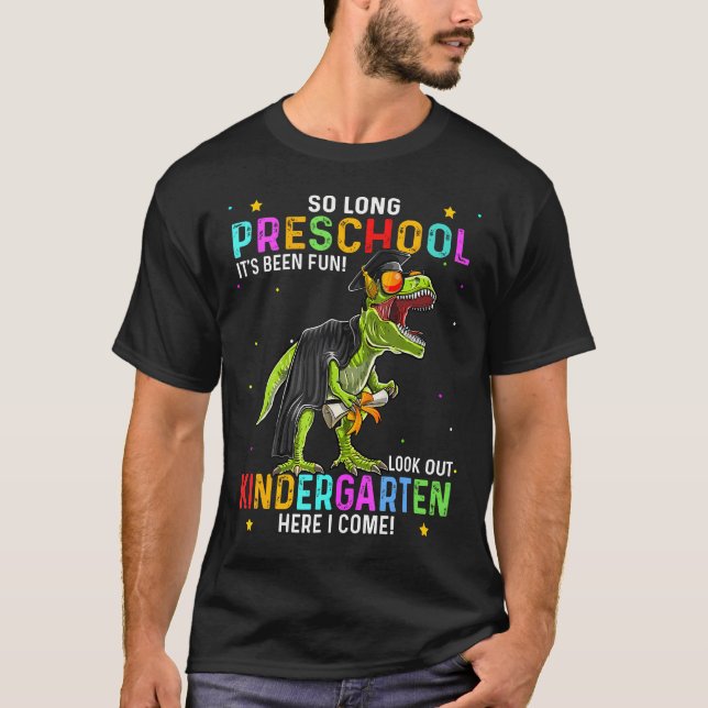 Så Long Preschool Studenten klass 2024 Prek Dinos T Shirt (Framsida)