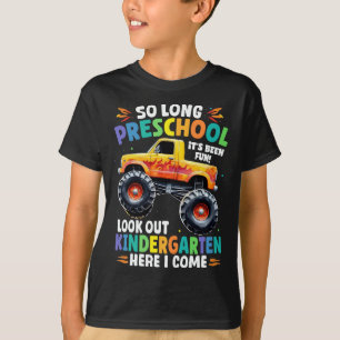 Så Long Preschool Studenten Monster Lastbil T Shirt