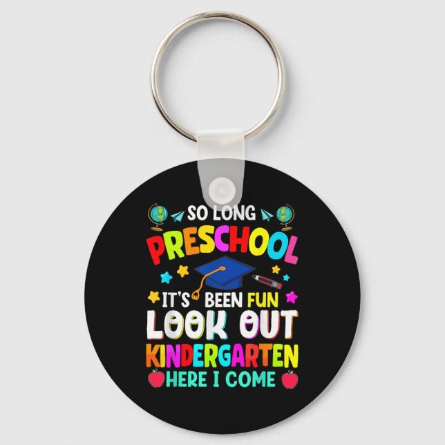 Så Long Preschool Studenten Student Lärare Kid Nyckelring (Framsida)