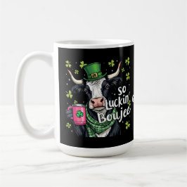 Så Luckin'Boujee Retro St. Patrick's Day Kaffemugg