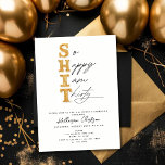 Så Lycklig är jag trettio Guld Funny 30års födelse Inbjudningar<br><div class="desc">Vi presenterar vår moderna och minimalistiska inbjudan från 30års födelsedag-partiet, designad för dem som uppskattar en aning av humor och en aning sarkasm. Med den tysta frasen "Så Lycklig är jag trettio", tillför den här inbjudan en lekfull twist till milstolpen firande. Med sin rena utformning av linjer och contemporary är...</div>