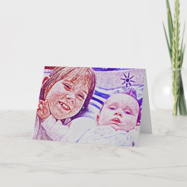 Så lycklig att höra om nyfödd bebis kort (Framsida)