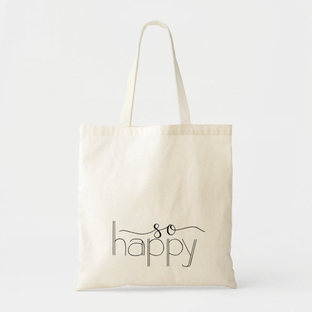 Så Lycklig Hand har låtit tote Bag Tygkasse (Framsidan)