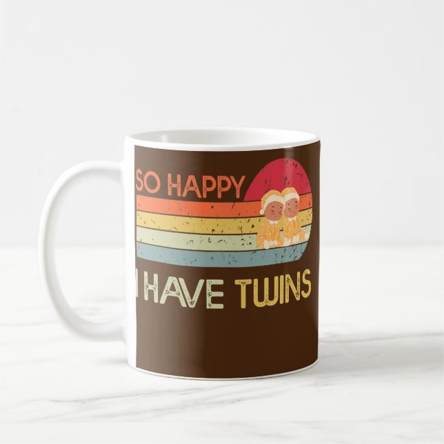 Så Lycklig har jag Twillingar där Mamma-föräldern  Kaffemugg (Vänster)