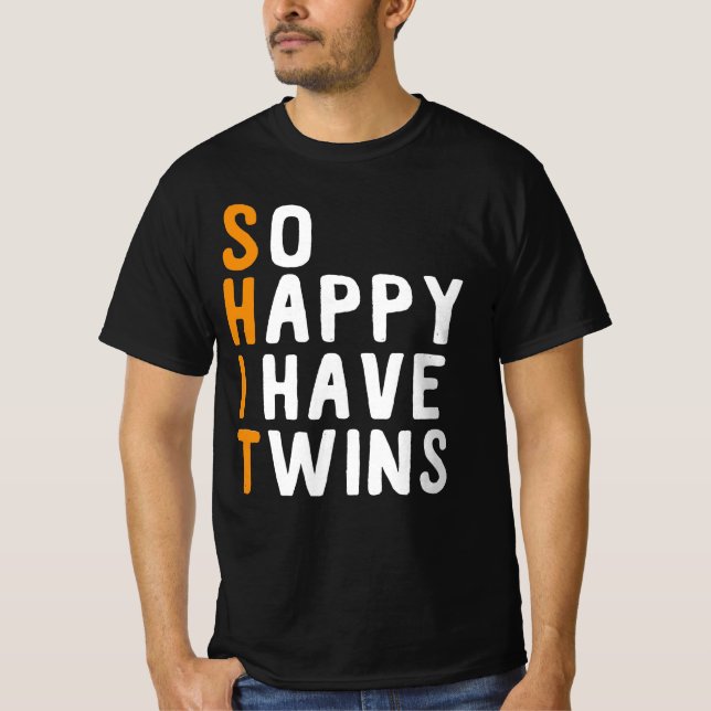 Så Lycklig har jag Twillingar T Shirt (Framsida)