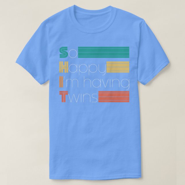 Så Lycklig har jag Twin Gravid T Shirt (Design framsida)