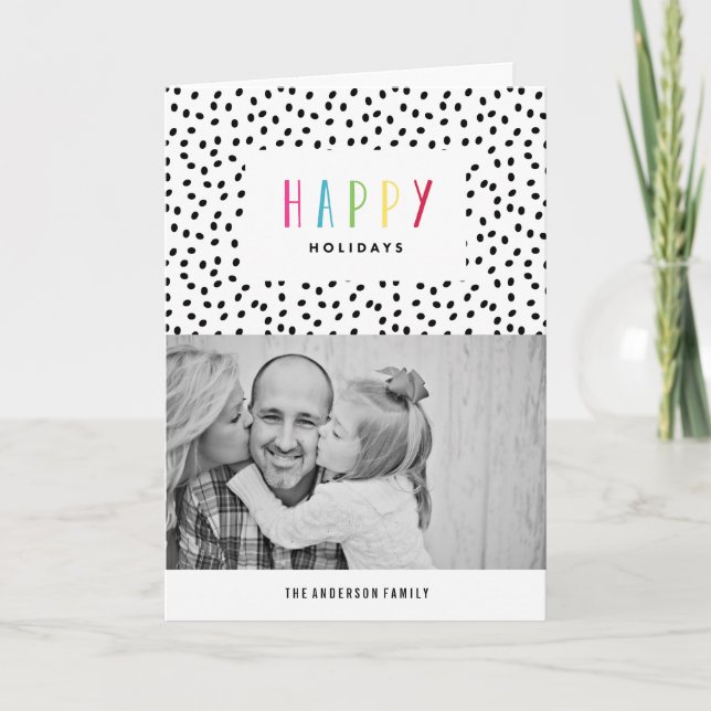 Så Lycklig | Helgdag fotohälsningskort Helgkort (Framsida)