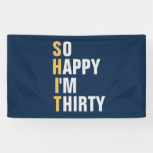 Så Lycklig I är 30 30års födelsedag-banderoll/bakg