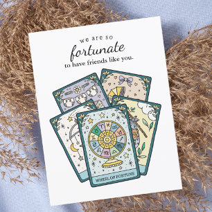 Så Lyckosamt Tarot Bebis Shower Tack Kort