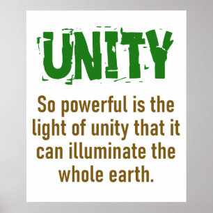 Så mäktig är Unity - Unity Quote Poster