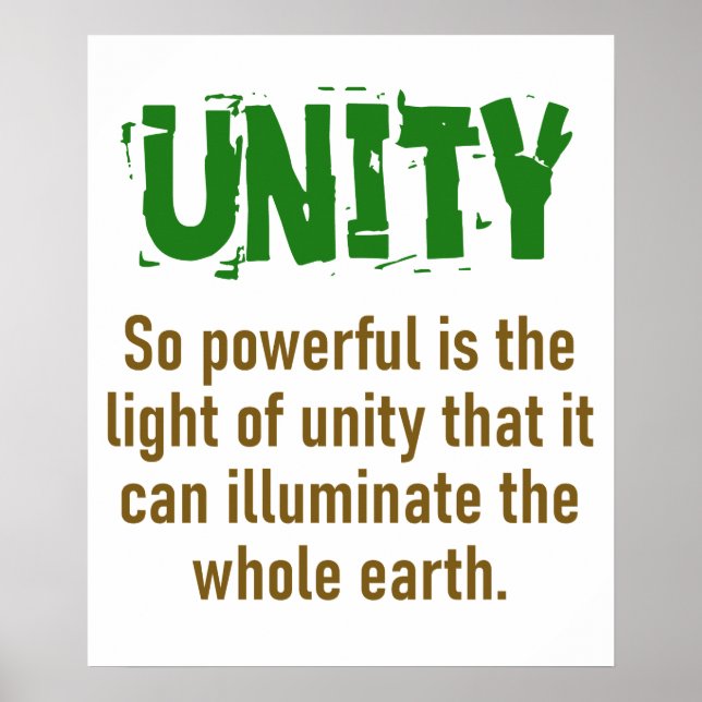 Så mäktig är Unity - Unity Quote Poster (Framsidan)