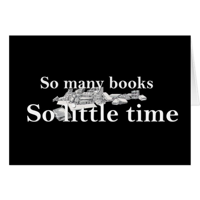 Så många Bokar Hälsningskort (Framsidan Horizontal)