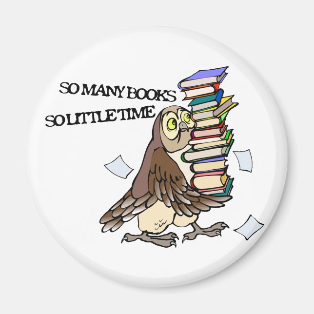 Så många Bokar Magnet (Framsidan)